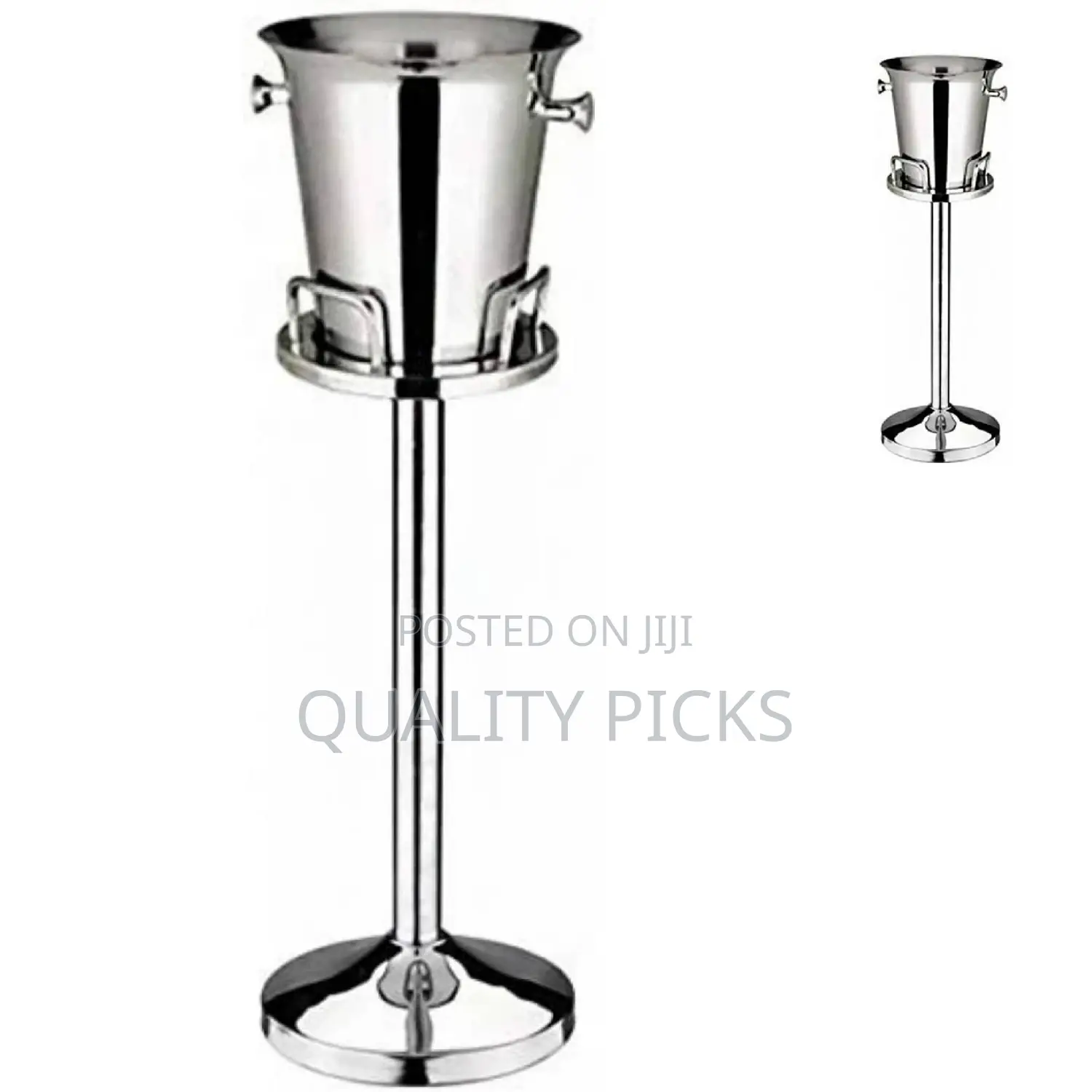 Stainless Ice Bucket With Stand