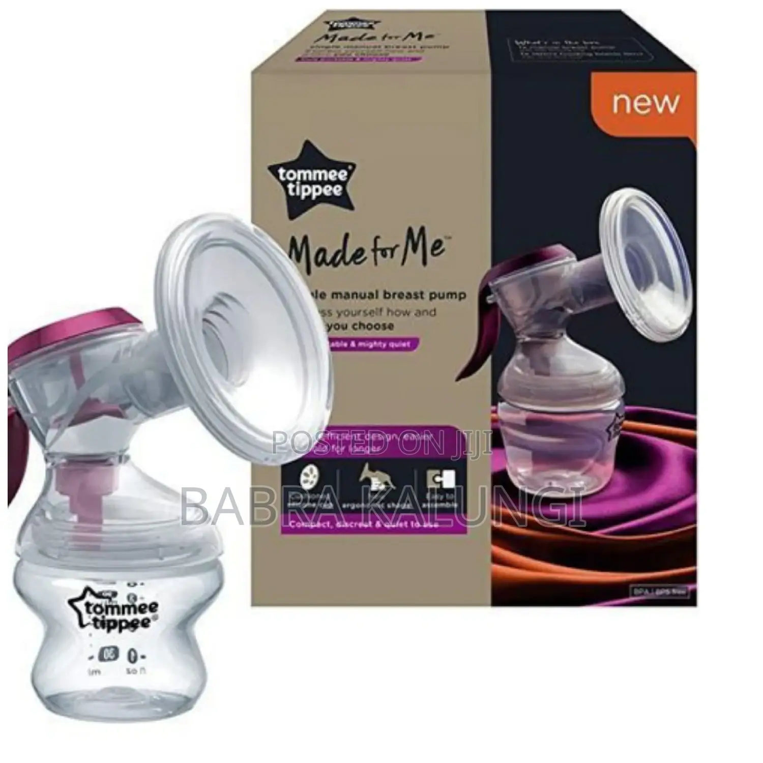 Tommee Tippee Single Manual Breast Pump _ White