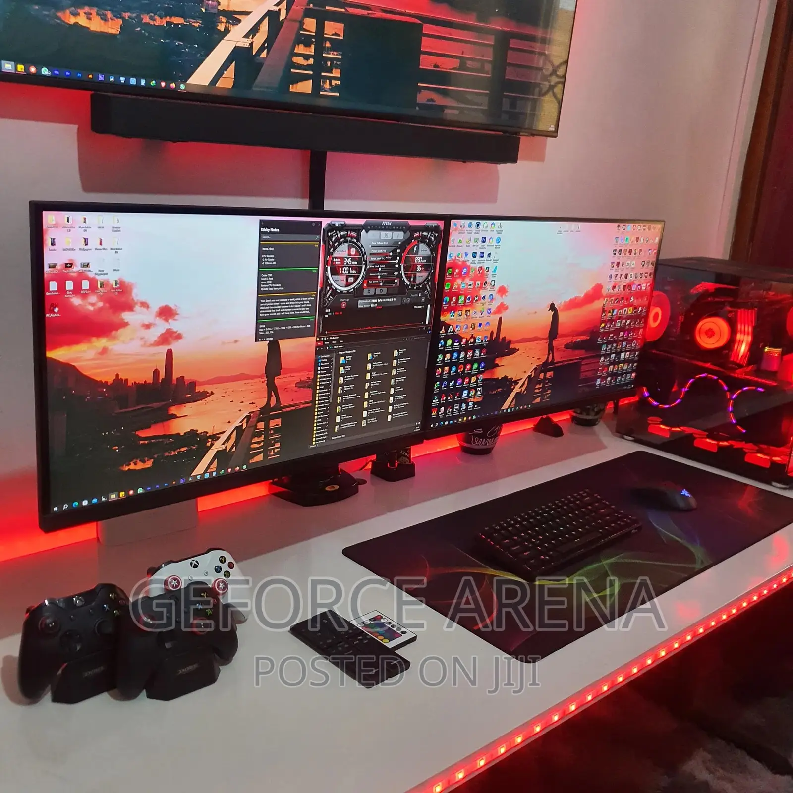 Custom-Size Gaming or Work Tables With RGB Lights Option