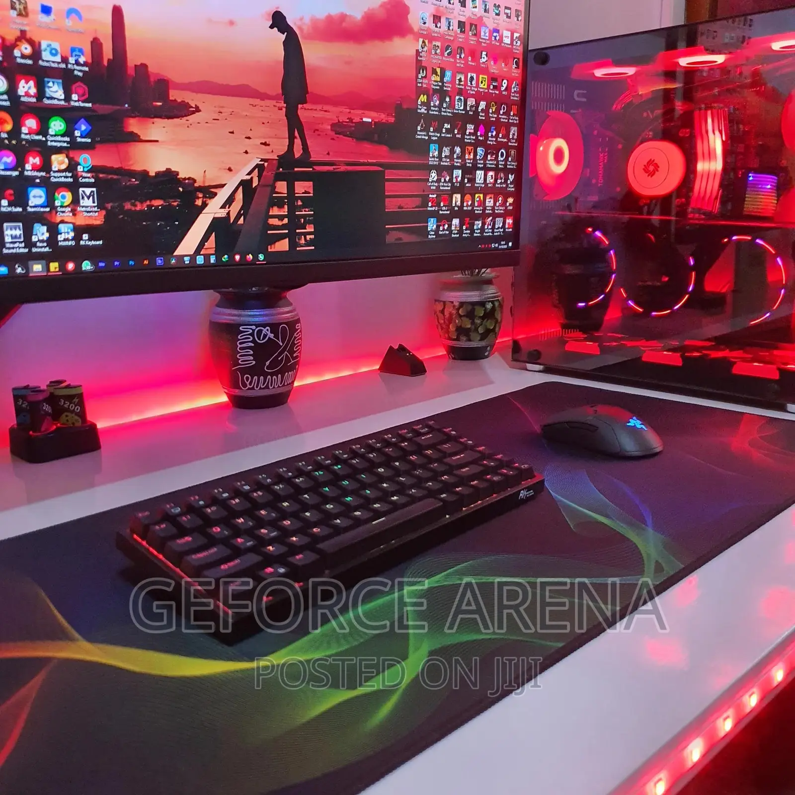 Custom-Size Gaming or Work Tables With RGB Lights Option
