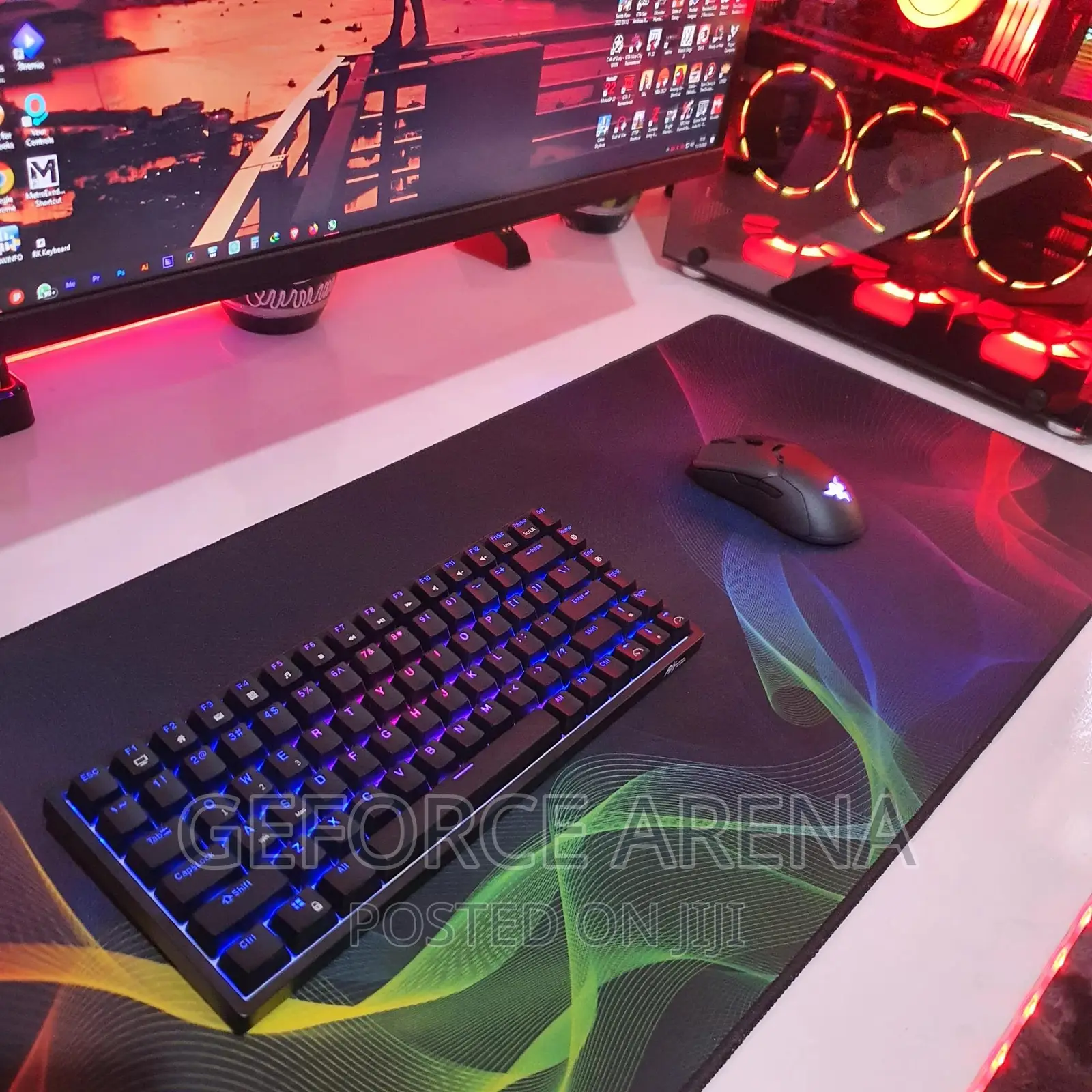 Custom-Size Gaming or Work Tables With RGB Lights Option