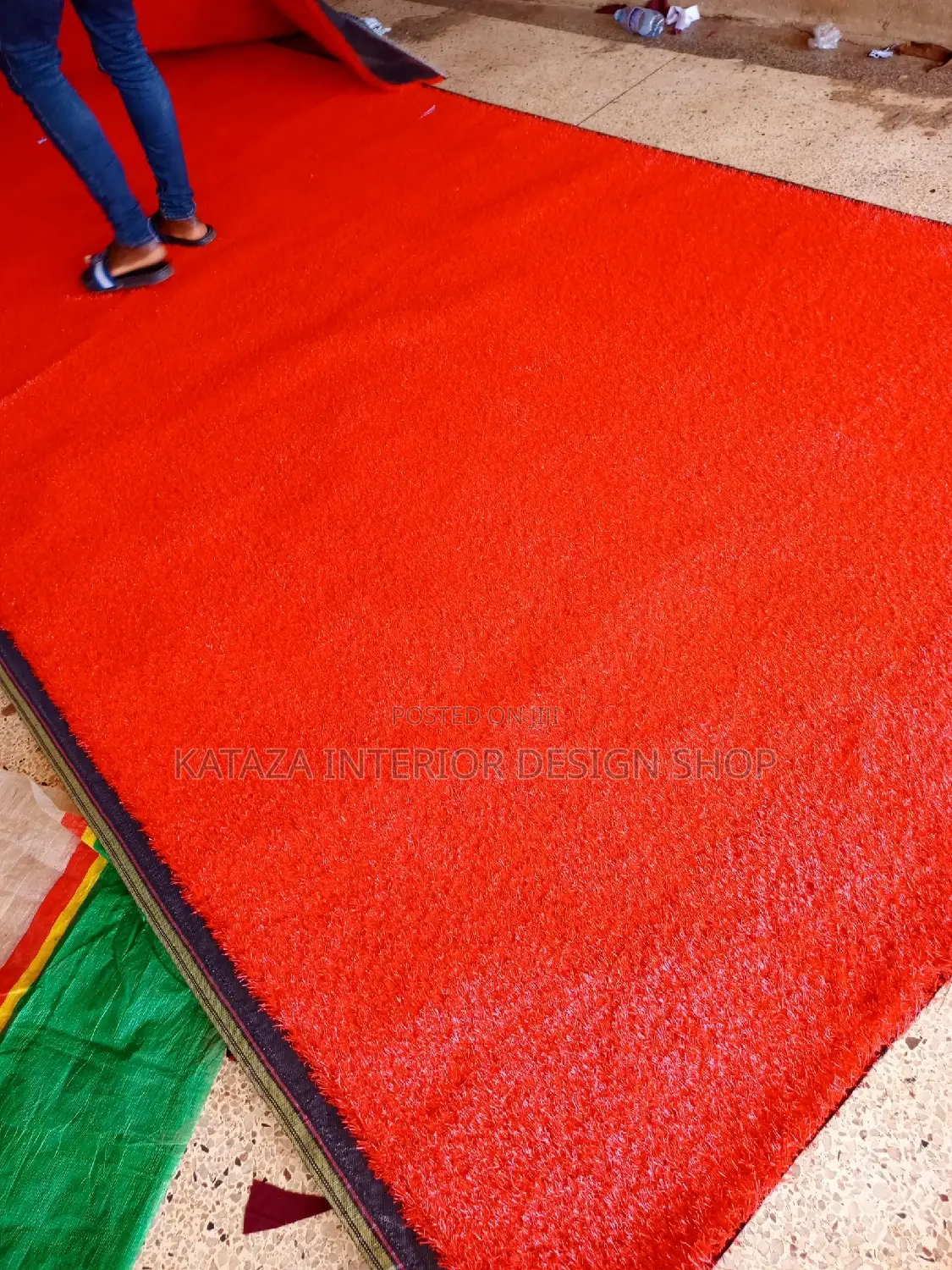 Red Artificial Turf Grass Carpet/Grass Carpet