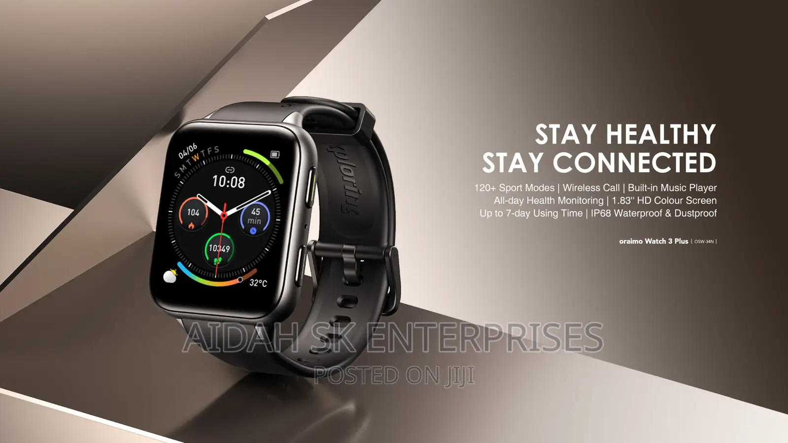 Oraimo Watch 3 Plus Calling Smart Watch