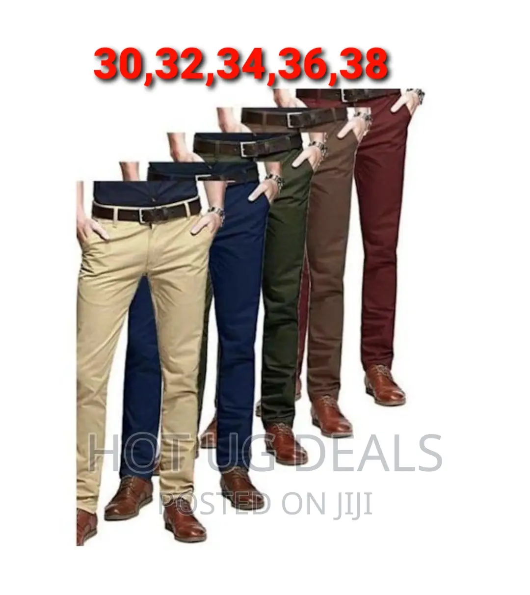 5pack Men's Stretch Soft Khakis - Multicolor