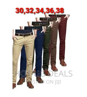 5pack Men's Stretch Soft Khakis - Multicolor