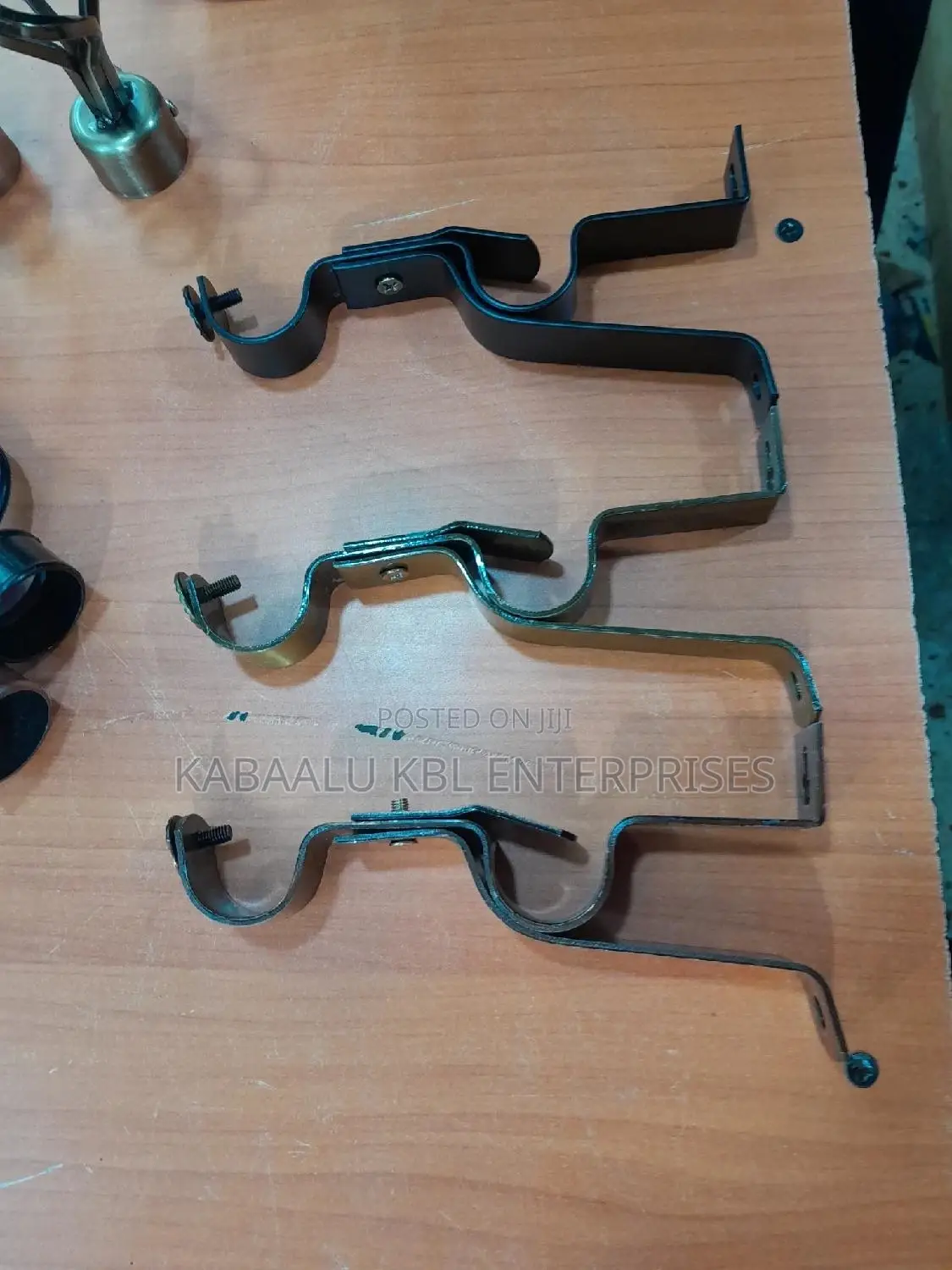 Metallic Curtain Rod Holders (Price for a Pair)