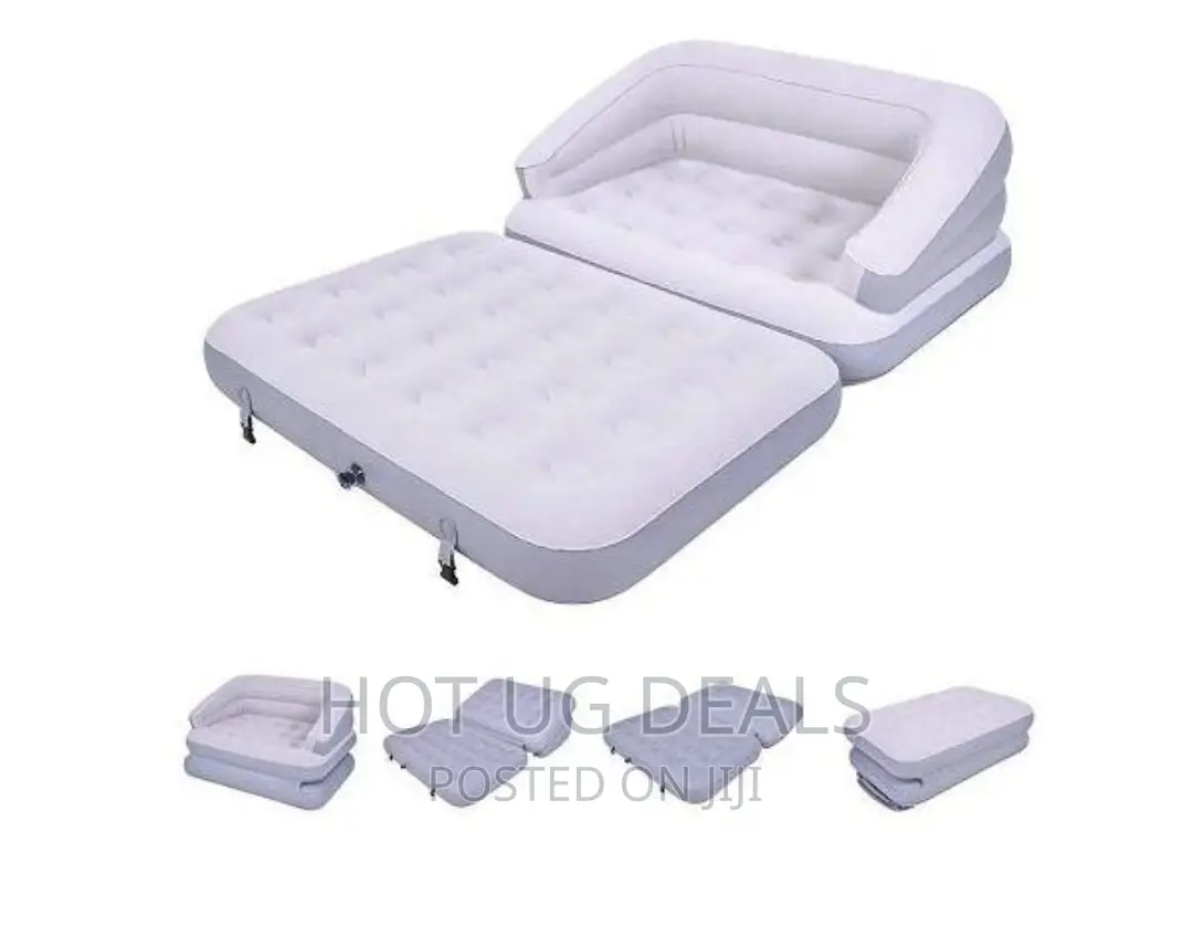 Double Air Folding Sofa Bed Inflatable Mattresspool- Multi