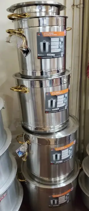 Commercial Heavy Stock Pots Aset of 5pics