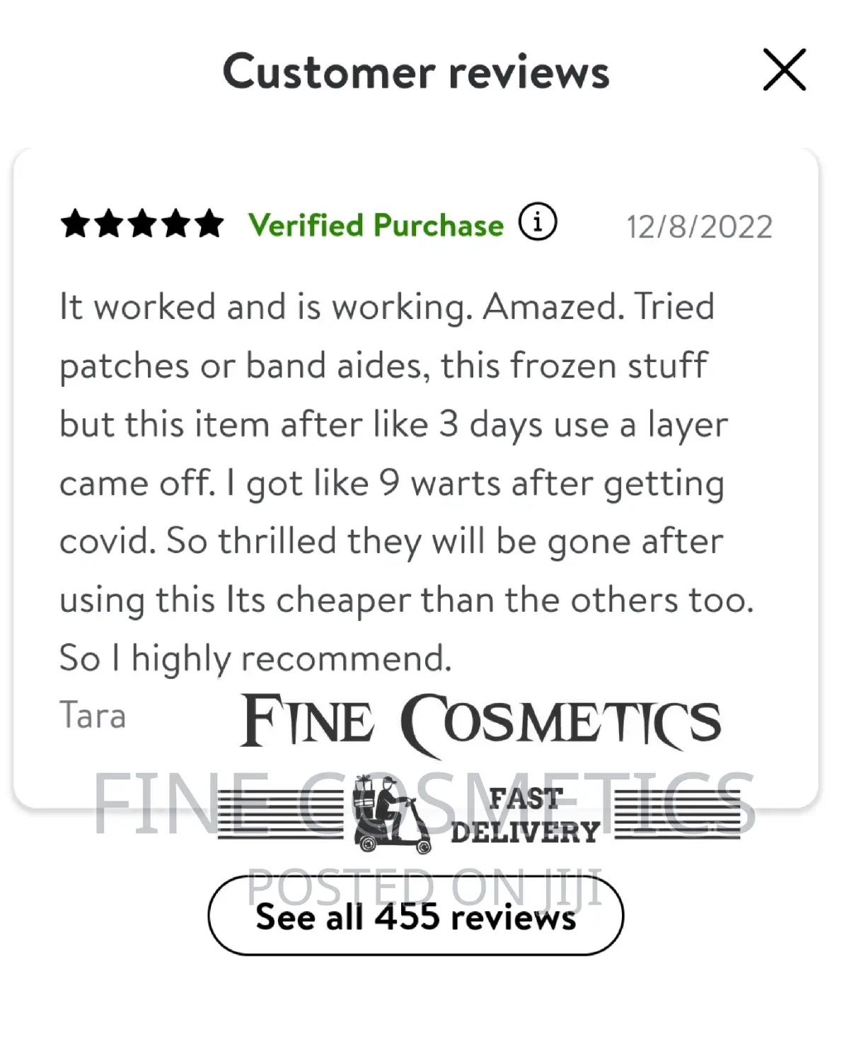 KING WARTS Remover- Maximum Strength Skin Tags Eraser Cream.