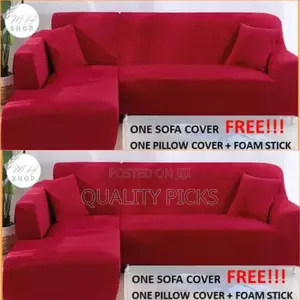 Elastic L Shaped Sofa Cover Set