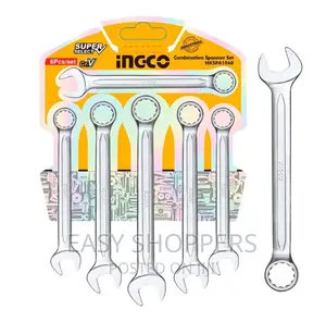 Ingco 6-Piece Spanner Thread Set (8,10,12,13,14,15,17) Mm