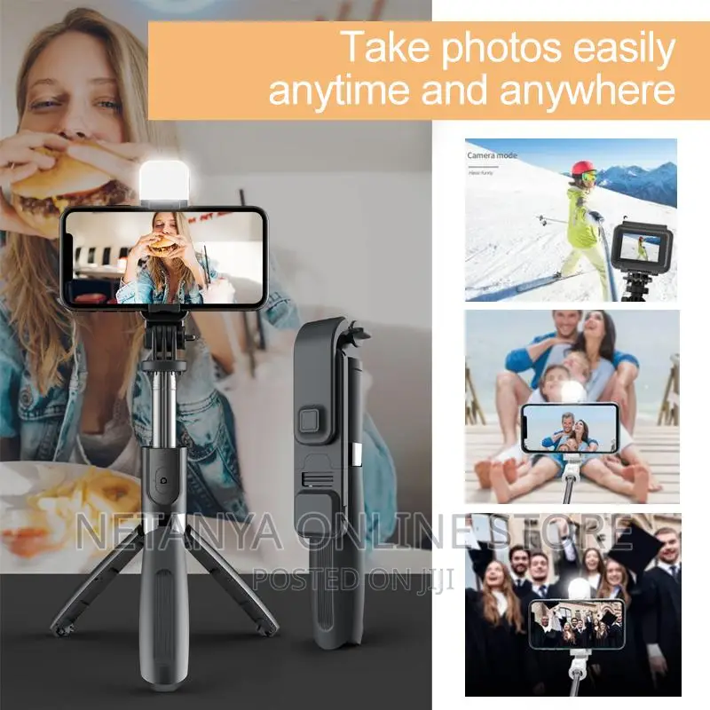 Wireless Bluetooth Selfie Stick /Tripod With Fill in Light