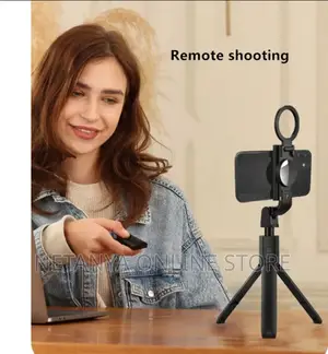 Multifunctional Selfie Stick Tripod With Flip Up Light