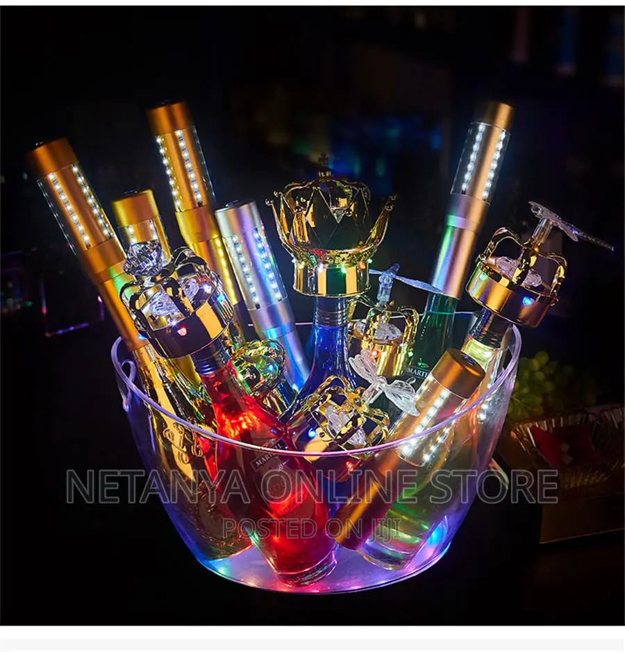 1pc Led Champagne Bottle Strobe Light
