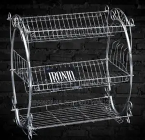 Royal 3 Layer Premium Nickel Plated Dish Rack Stand