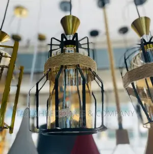 Pendant Light, Boho Pendant Lamp Made of Metal in Black