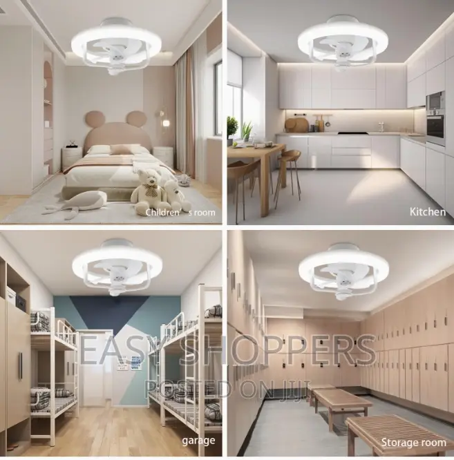 Home Ceiling Fan With RGB Led Light