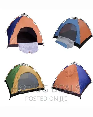 2 Person Outdoor Camping Tent - Multicolor