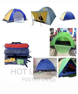 Outdoor Hiking Camping Tents Waterproof 1 Person- Multicolor