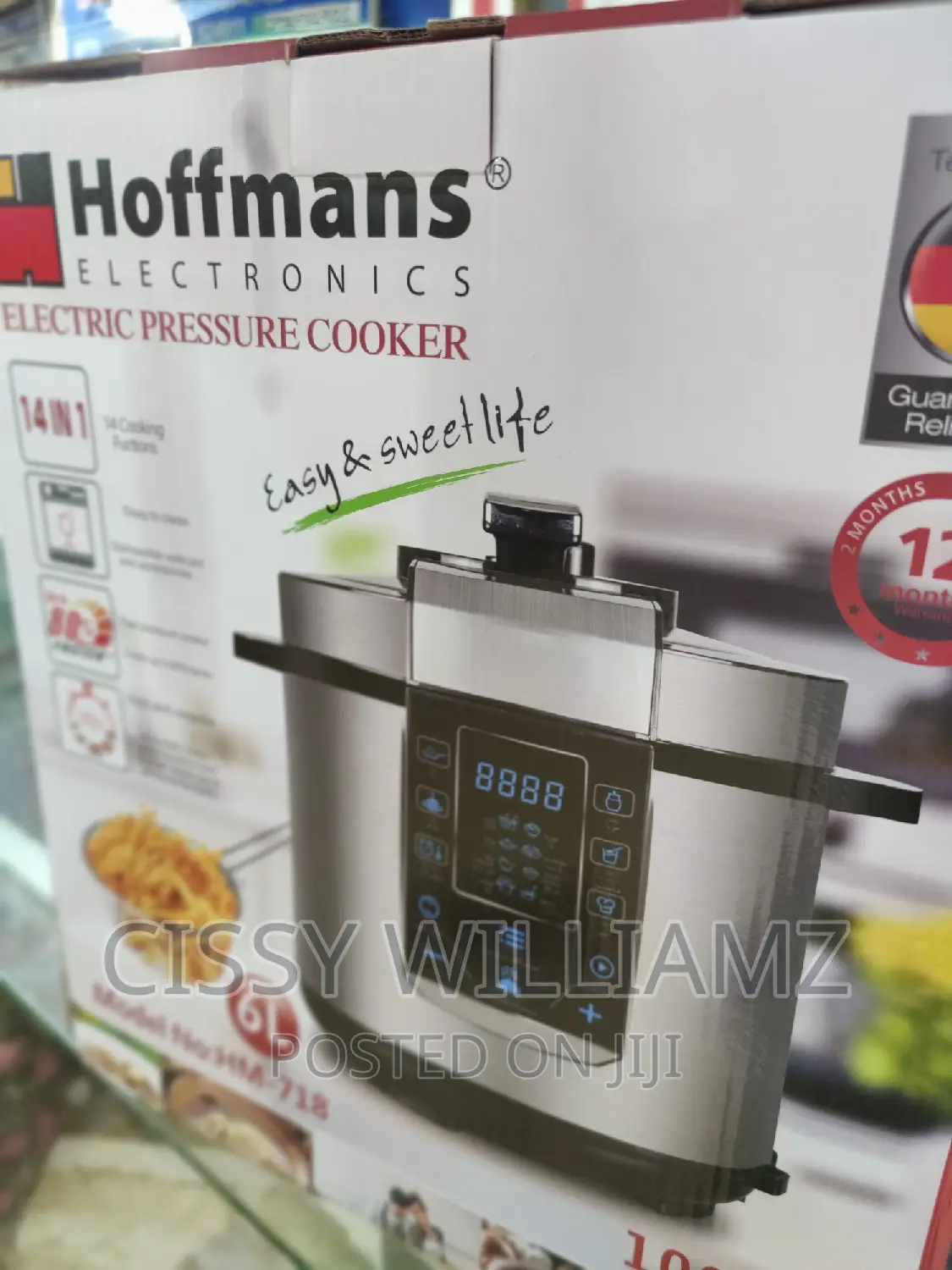 Hoffman 6l Pressure Cooker Multifunction Pressure Cooker
