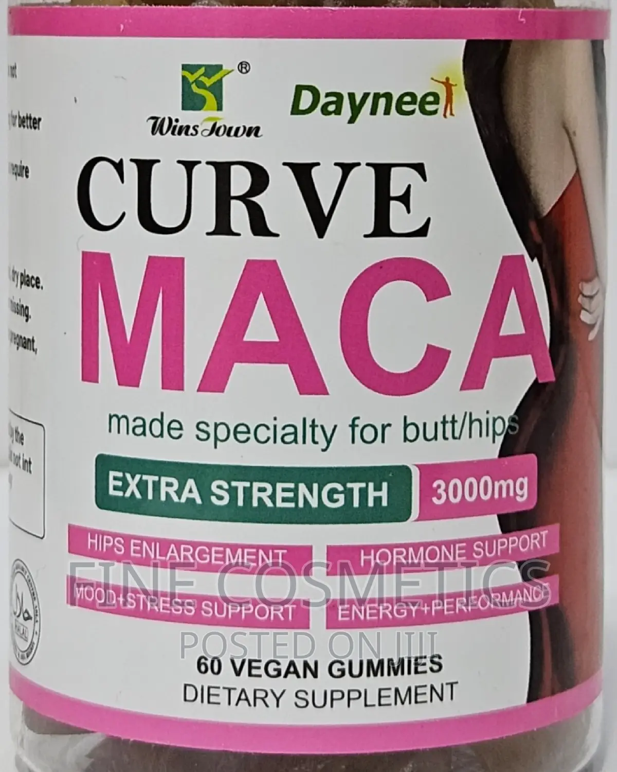 CURVE MACA GUMMIES 3000mg D Hips and Buttocks Enhancement