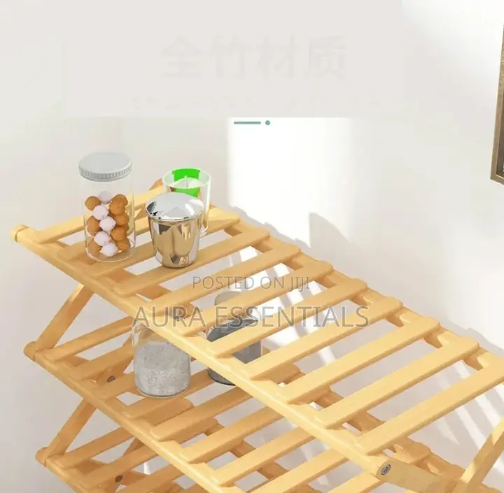 Bamboo Shoe Rack Organizer