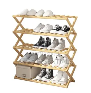 Bamboo Shoe Rack Organizer