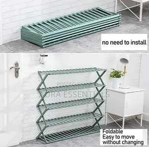 Bamboo Shoe Rack Organizer