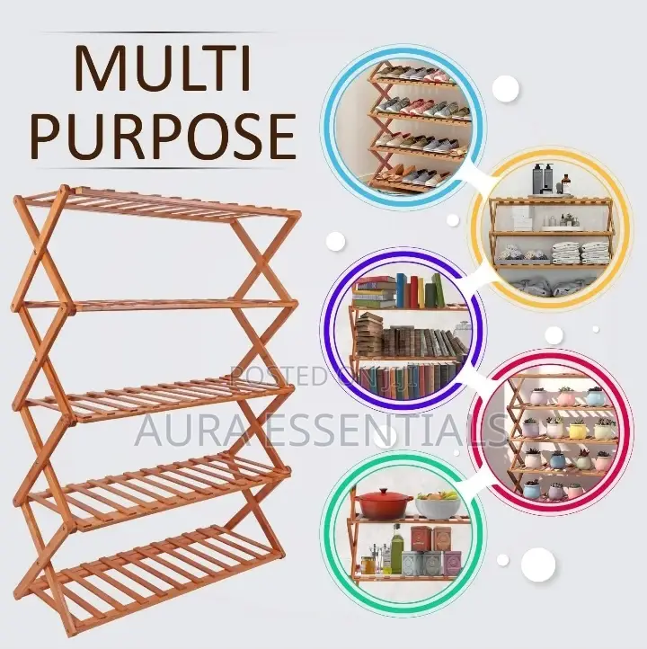 X-Shape 5 Layer Shoe Rack