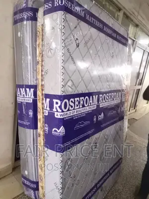 Rosefoam Mattress in Bamboo Quality 5x6x6inches.( Gray)