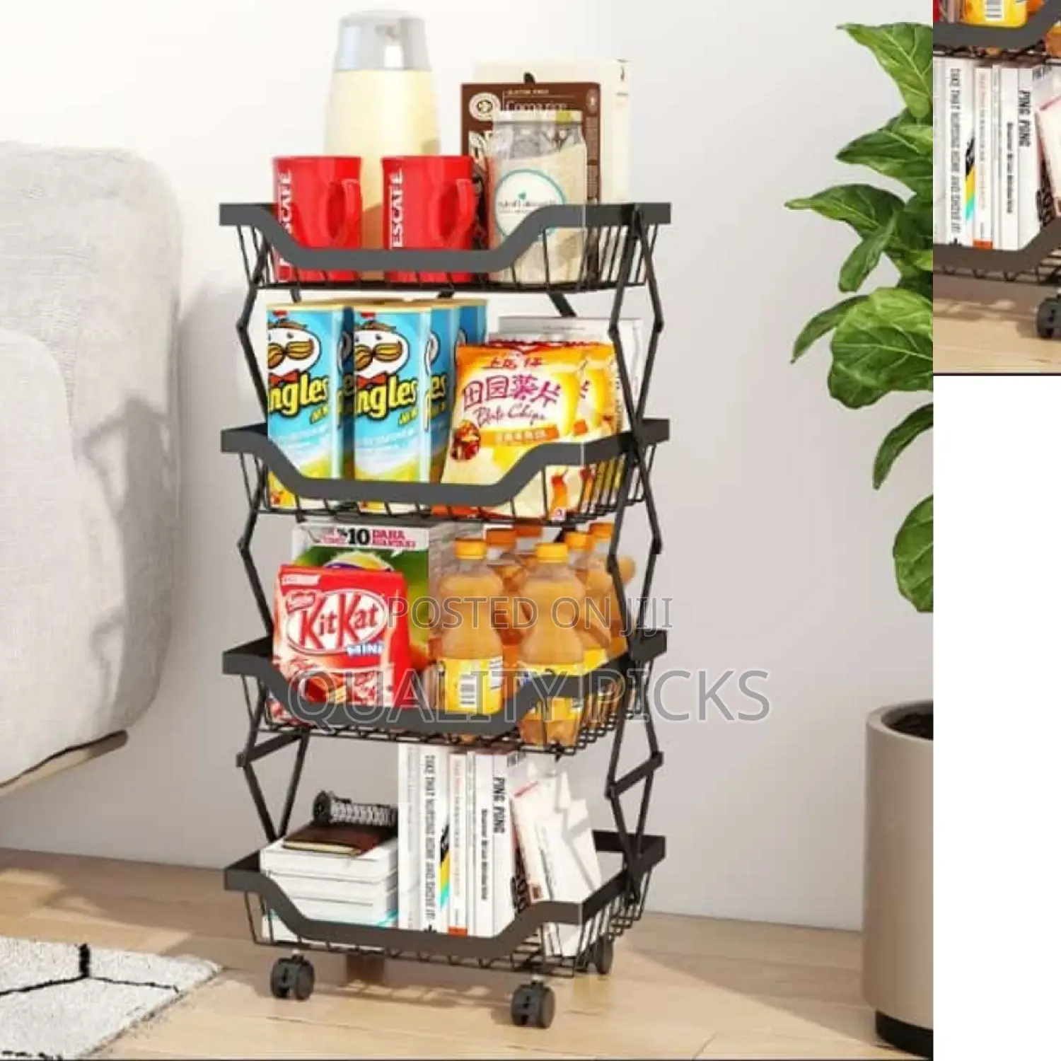 Metallic Kitchen Vegetable Storage Rack