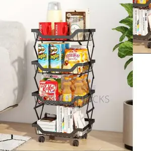 Metallic Kitchen Vegetable Storage Rack