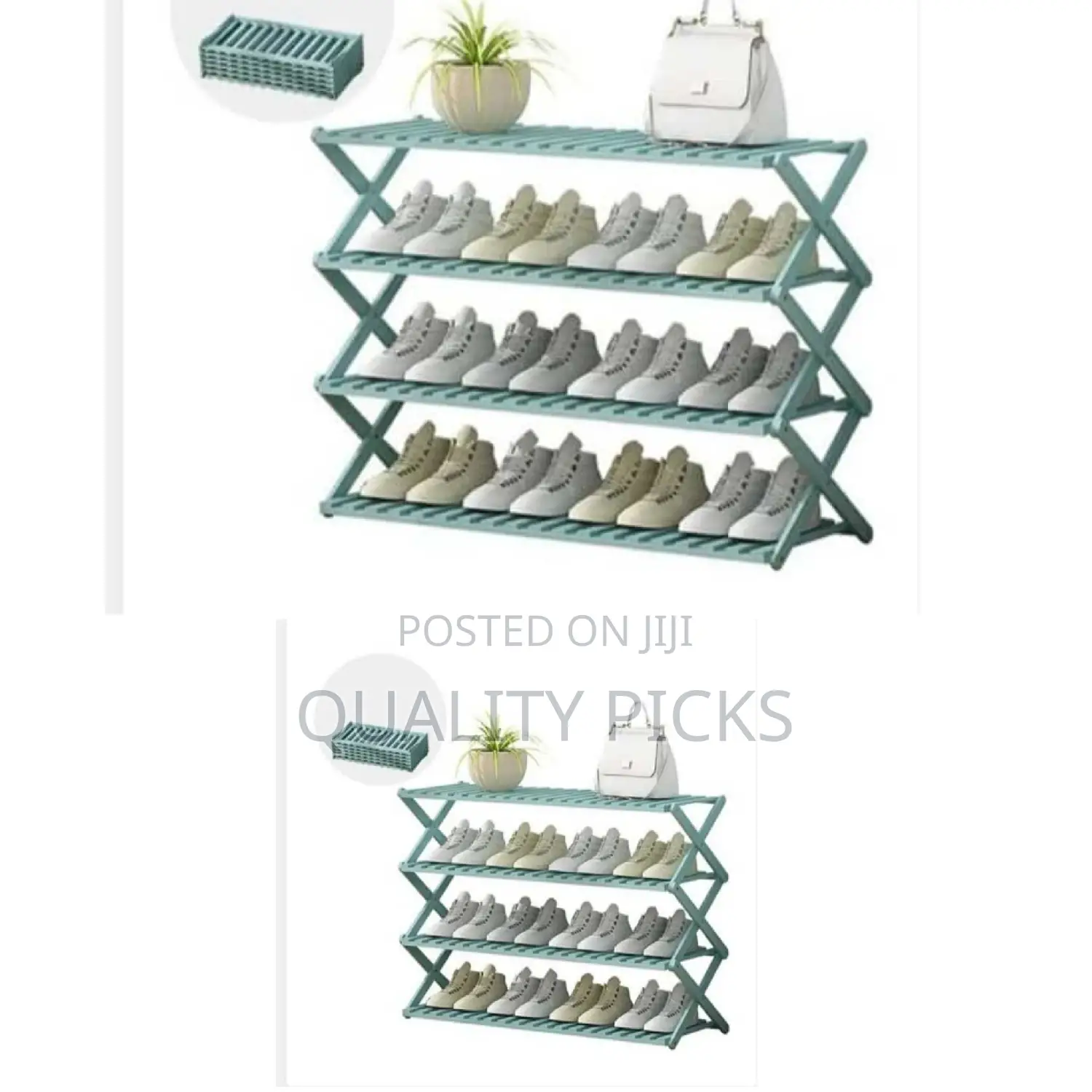 4 Layer Wooden Shoe Rack