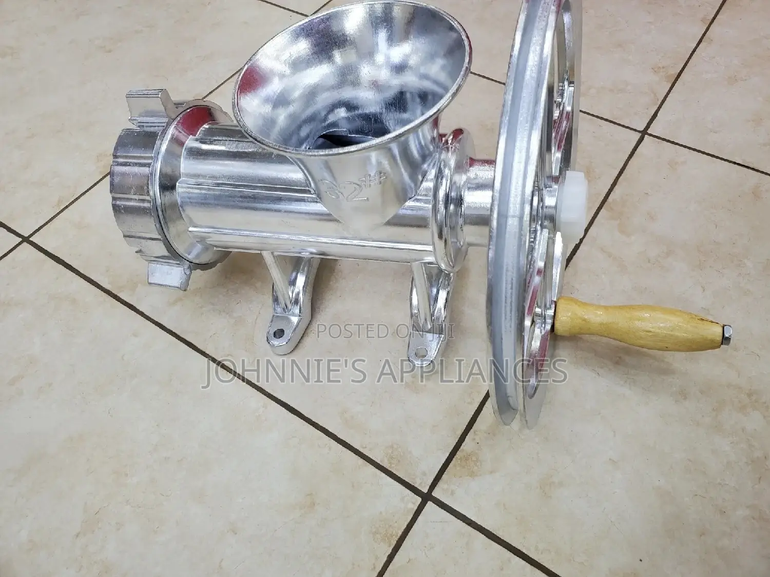 Manual Meat Mincer 32 Size Aluminum