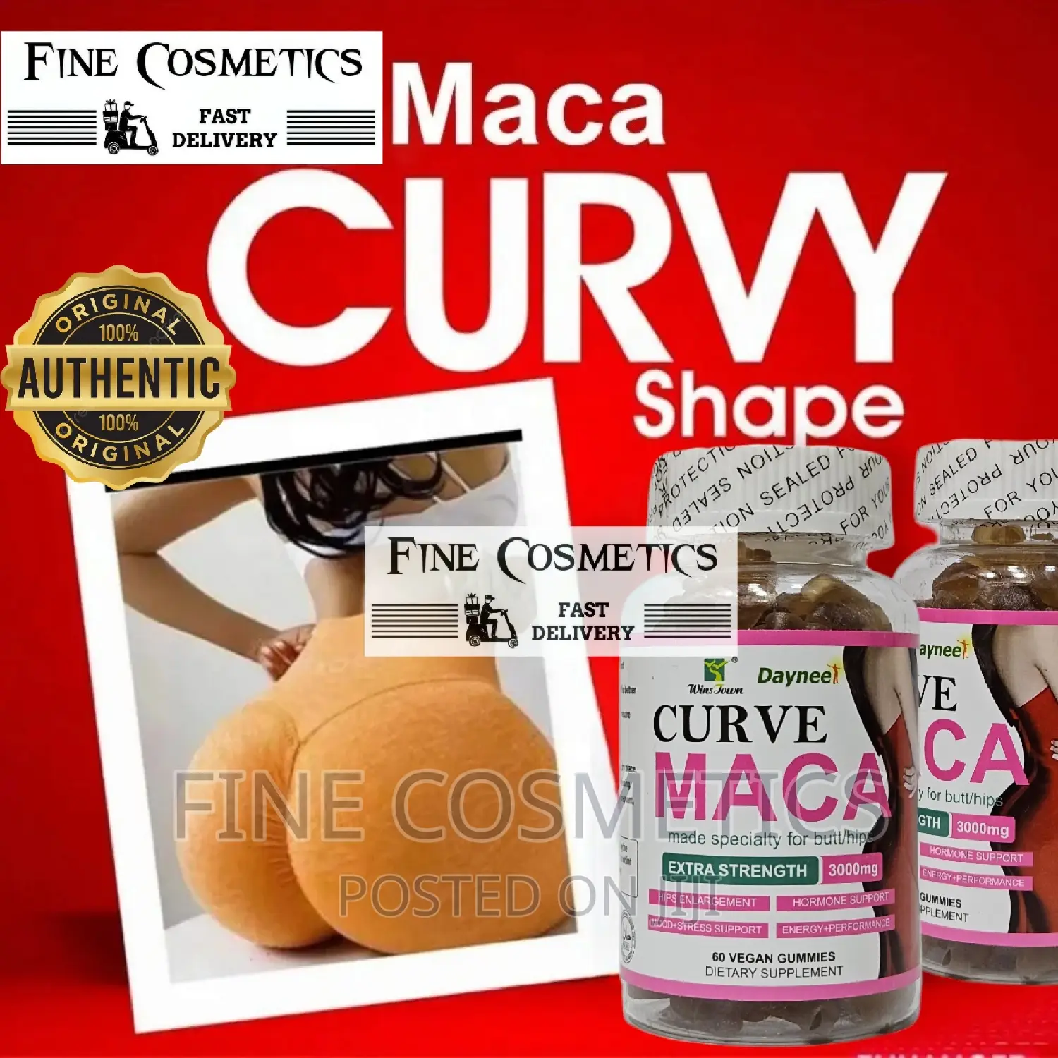 CURVE MACA GUMMIES 3000mg D Hips and Buttocks Enhancement