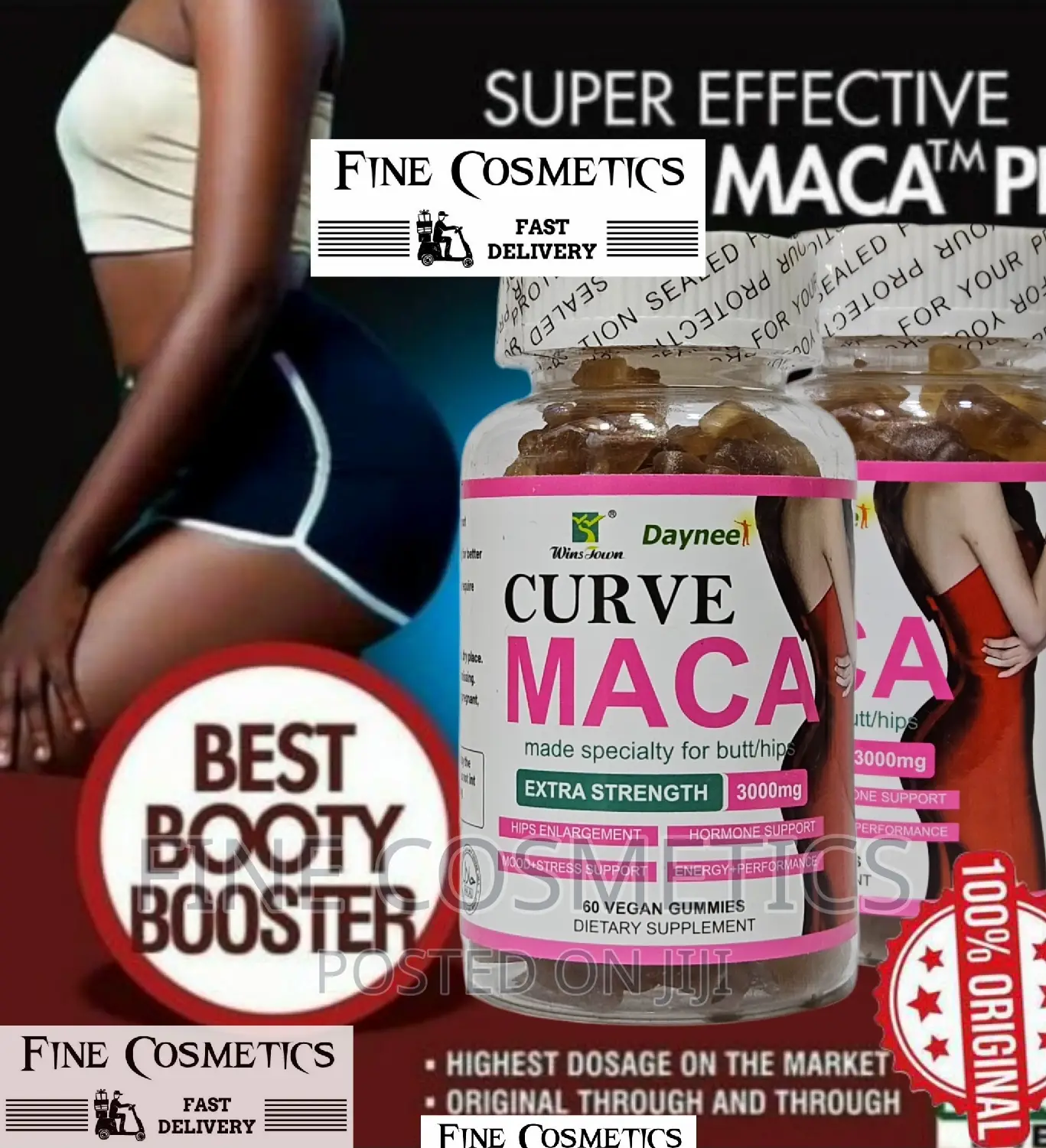CURVE MACA GUMMIES 3000mg D Hips and Buttocks Enhancement