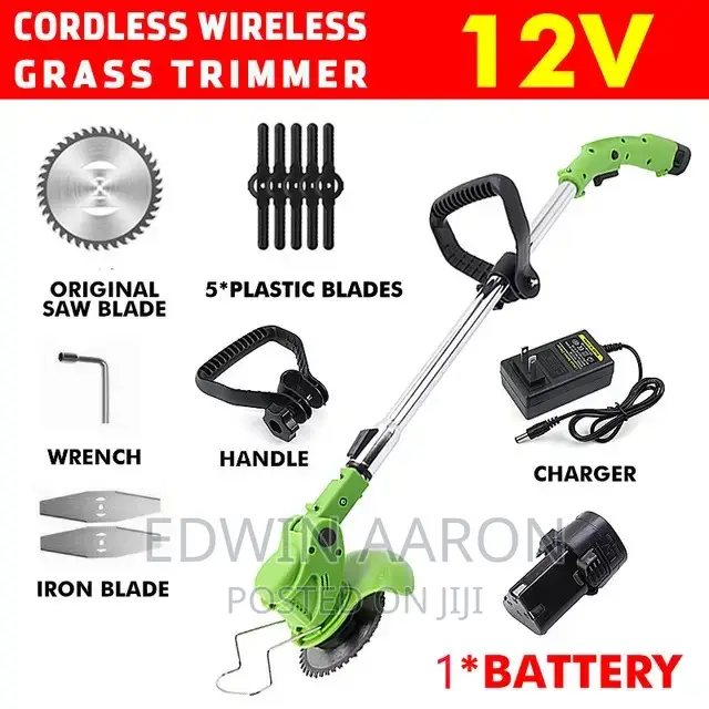 Lawn Mower/ Grass Cutter With 2 Batteries