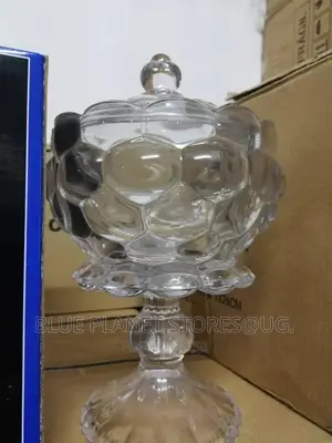 1kgs Glass Cereal/Sugar Bowls \\ High Quality Glassware