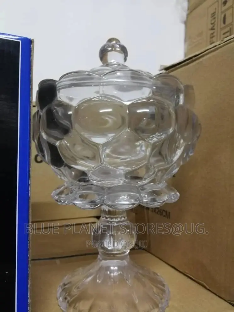 1kgs Glass Cereal/Sugar Bowls \\ High Quality Glassware