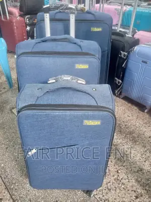 Vip Prince Cloth Suitcase. Full Set.( Blue)