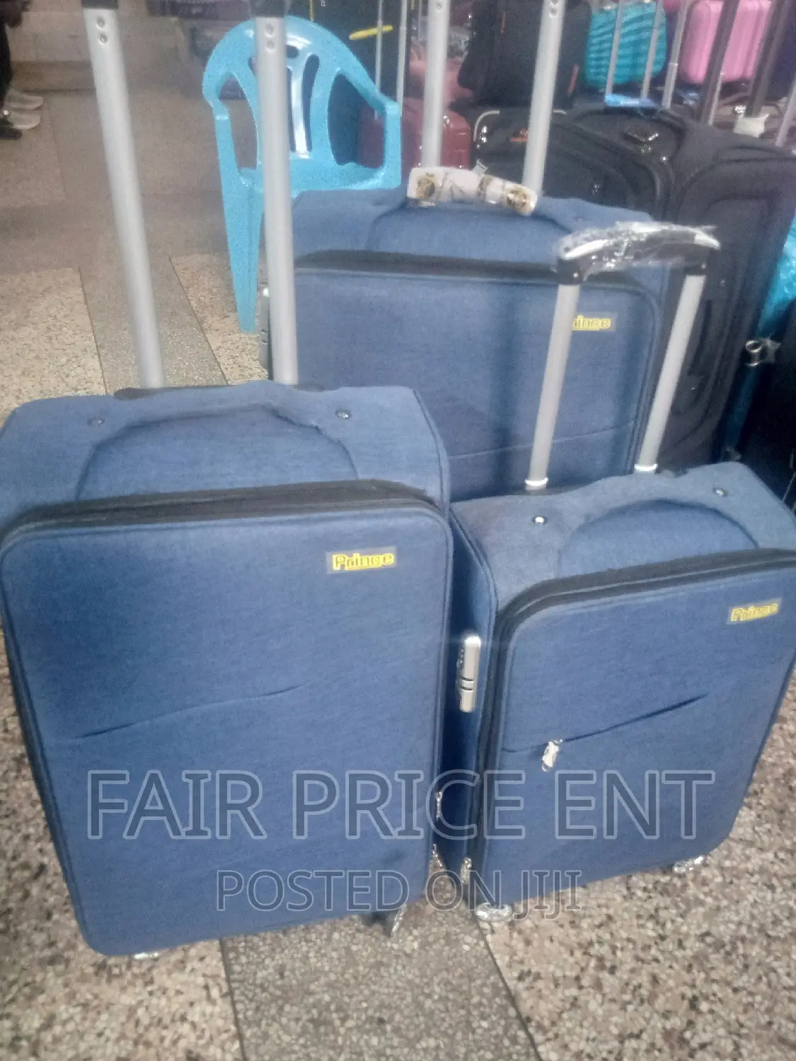 Original Prince Cloth Suitcase.Medium Size.( Blue)