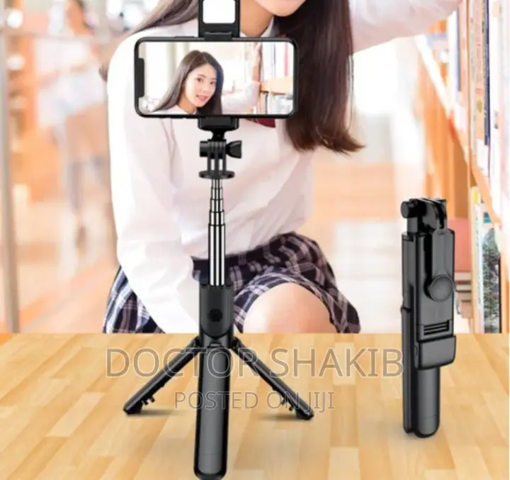 Bluetooth Selfie Stick and Tripod Stand With Wireless Remote