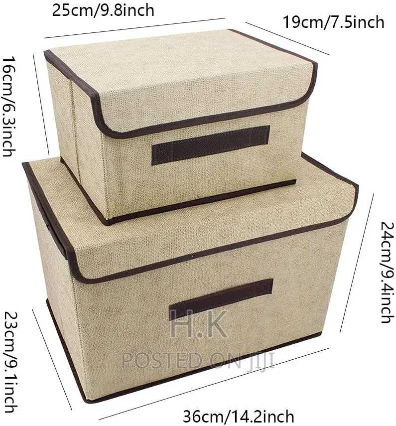 2pc Foldable Storage Box