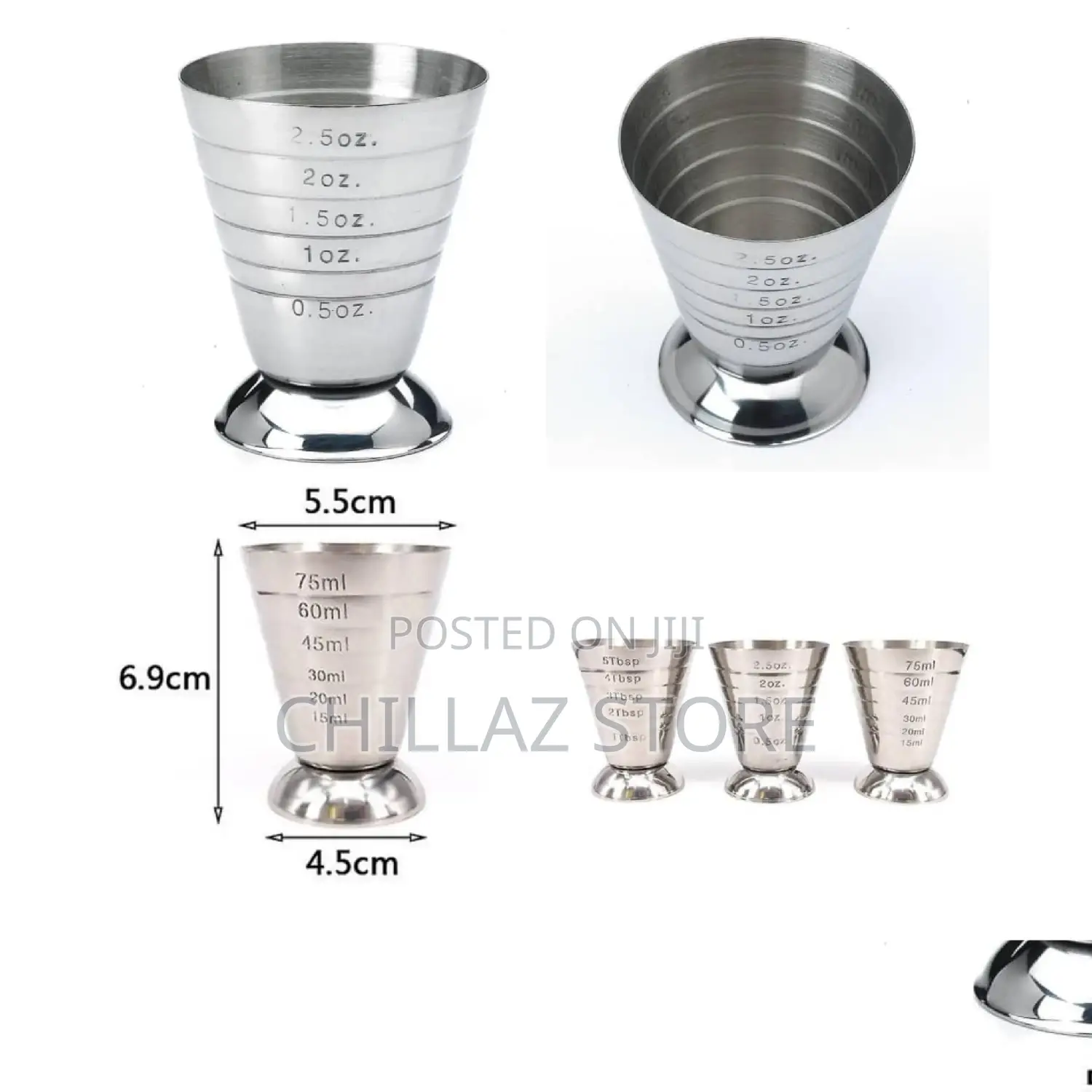 1pc Stainless Steel Measuring Cups.