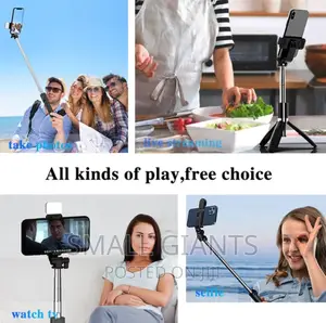 Bluetooth Selfie Stick and Tripod Stand With Wireless Remote