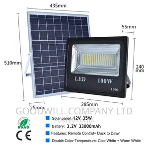 100w Solar Flood Light Zatek New Arrival