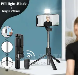 Bluetooth Selfie Stick and Tripod Stand With Wireless Remote