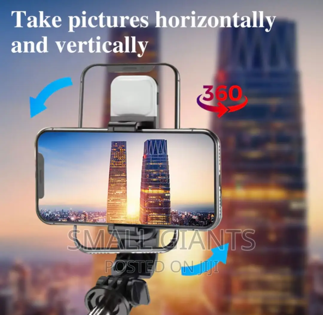 Bluetooth Selfie Stick and Tripod Stand With Wireless Remote
