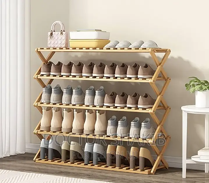 X-shaped 5 Layer Shoe Rack