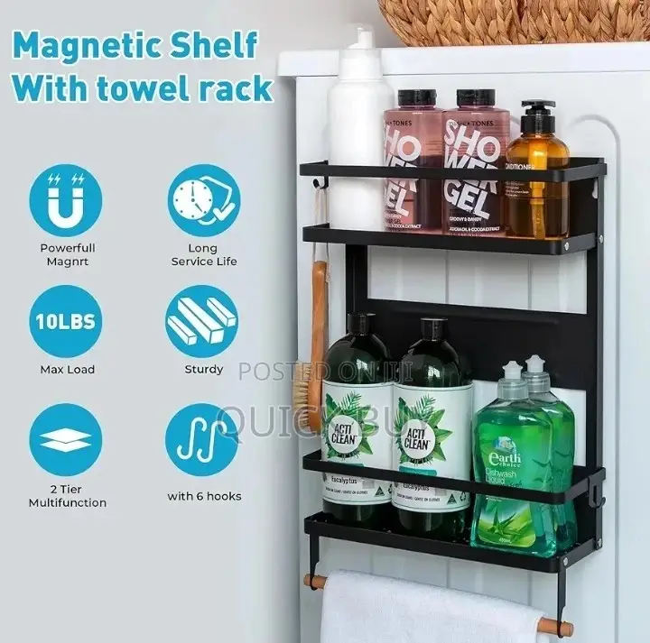 Over the Fridge Magnetic Spice Rack Organiser